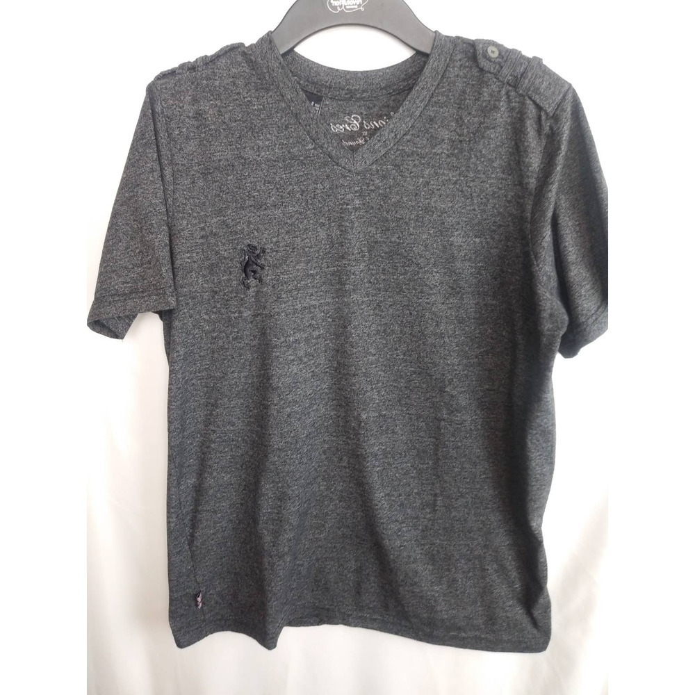 Lions Men Crest By English Laundry Gray  T-Shirt S